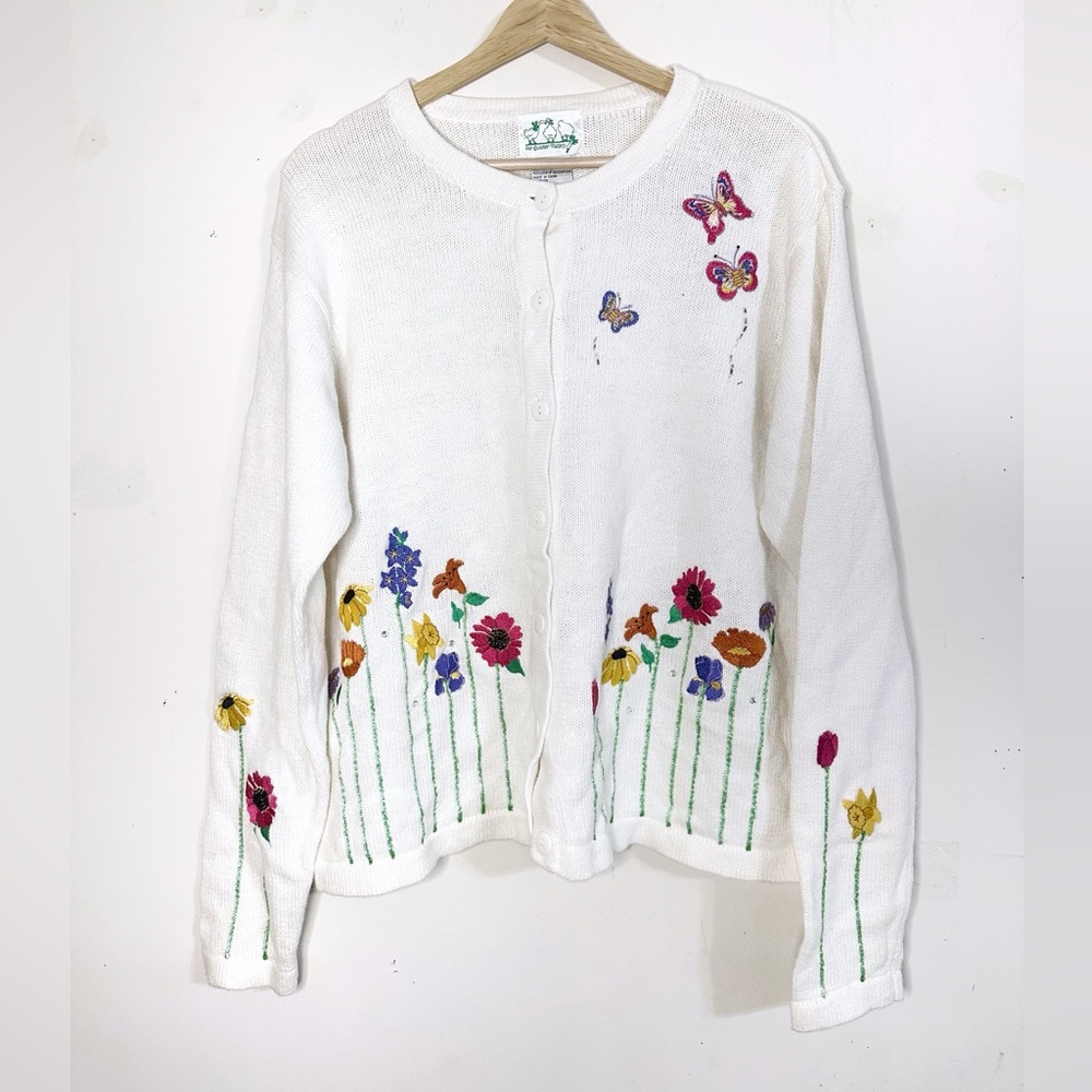 Garden Party Vintage Sweater